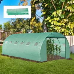 Outsunny Greenhouse Cover Replacement 6 X 3 X 2m - Green -Günstiges Grün Ecke Geschäft 8oW90f17ee2cefbb0 jpg