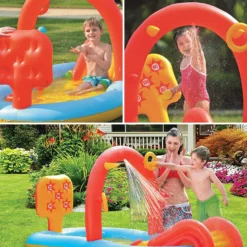 Sun Club Paddling Pool With Slide & Water Spray 2.2m -Günstiges Grün Ecke Geschäft 98729 5 scaled