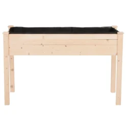 Outsunny Fir Wood Non-Woven Fabric Planting Bed 122.5Lx56.5Wx76H Cm -Günstiges Grün Ecke Geschäft 9MEd4d17f631a7f26 jpg