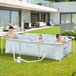 Outsunny Steel Frame Swimming Pool W/ Filter Pump And Reinforced Sidewalls Rust Resistant -Günstiges Grün Ecke Geschäft 9iG6ff1808eae3140 jpg