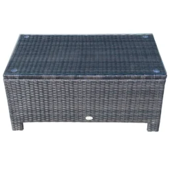 Outsunny Rattan Coffee Table - Brown