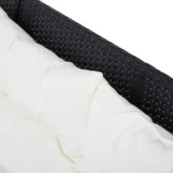 Outsunny Rattan Corner Sofa Set With Table And Footstools - Black -Günstiges Grün Ecke Geschäft BCa75617eecc29106 jpg