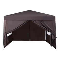Outsunny Gazebo 3mx3m - Coffee -Günstiges Grün Ecke Geschäft BFJdaa184613176a4 jpg