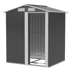 Outsunny Metal Storage Shed With Sliding Door 5ft X 4.3ft - Grey -Günstiges Grün Ecke Geschäft BGxdaa18025dd5172 jpg