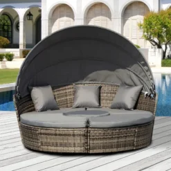 Outsunny Garden Daybed With Table - Grey -Günstiges Grün Ecke Geschäft BNt90f185fd53ee1a jpg d424f414 2201 4918 bb96 8923a945b88a