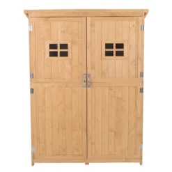 Outsunny Wooden Tool Shed - Natural -Günstiges Grün Ecke Geschäft CF4d4d182a12c67e8 jpg