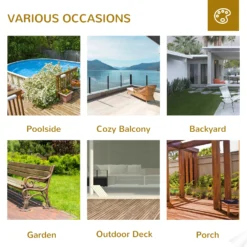 Outsunny Adirondack Chair -Natural Wood -Günstiges Grün Ecke Geschäft CX19fc17dc1aee36b a745e30b 89ad 475e 8a34 086baf3cb839