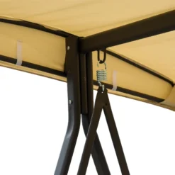 Outsunny Swing Seat 3 Seater - Beige -Günstiges Grün Ecke Geschäft Cfs24317dc341aef5 jpg