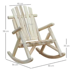 Outsunny Adirondack Rocking Chair -Günstiges Grün Ecke Geschäft CpUa1218194313367 jpg