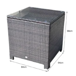 Outsunny Rattan Garden Side Table - Brown -Günstiges Grün Ecke Geschäft DHqa1217eecc2a656