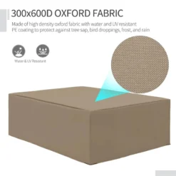 Outsunny Outdoor Garden Rattan Furniture Protective Cover Beige 275x205cm -Günstiges Grün Ecke Geschäft DkP88c17fc0264a13 jpg