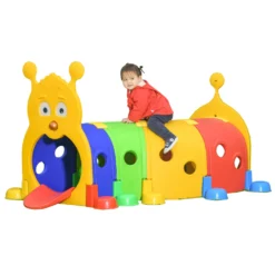Outsunny Caterpillar Play Tunnel - Multicoloured