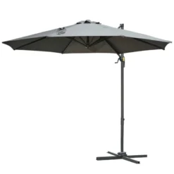 Outsunny Hanging Umbrella 3m - Dark Grey -Günstiges Grün Ecke Geschäft Efid9617dc4420c53 jpg