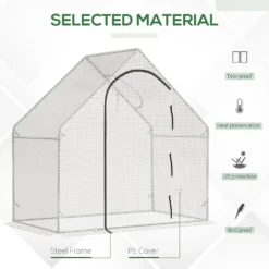 Outsunny Walk-In Portable Greenhouse -Günstiges Grün Ecke Geschäft F3Na0917edc60a499 559403e9 1122 4c81 b1bd 71db2cf1aec2