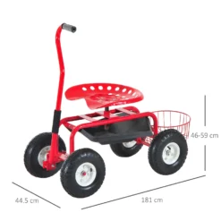 Outsunny Gardening Planting Rolling Cart Red -Günstiges Grün Ecke Geschäft GdOa1217ee2cefb48 4606b28f c01d 4f0a 95f4 ef8cf69b1bf8
