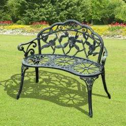 Outsunny Antique Style Garden Bench - Green -Günstiges Grün Ecke Geschäft Gmn9e817dc49d9411 b54ef64e 52a4 4a41 9bd3 dc313d0f52b7