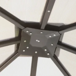 Outsunny Hardtop Gazebo With Aluminium Frame And Curtains 3 X 4m - Grey -Günstiges Grün Ecke Geschäft GyKb9c17e906a854d jpg