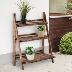 Outsunny Plant Pot Stand 80L X 37W X 93H Cm -Günstiges Grün Ecke Geschäft H2P6ff185156044ad jpg