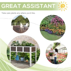 Outsunny Wooden Planter Raised Elevated Garden Bed -Günstiges Grün Ecke Geschäft HvN80617dc49d9c77 6d3f0d9e f30d 4c35 96bf c9ca73446f4f