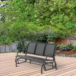 Outsunny Gliding Rocking Chair - Black -Günstiges Grün Ecke Geschäft I3q78a17dc5d4e822 d4b7f90e f220 44e5 ab19 321d186f91d0