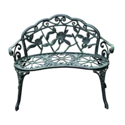 Outsunny Antique Style Garden Bench - Green