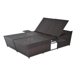 Outsunny Rattan Double Lounge -Günstiges Grün Ecke Geschäft IXzae317dc3af8a48