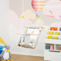 Outsunny Baby Swing Seat For Ages 6-36 Months - Grey -Günstiges Grün Ecke Geschäft IsK90f17f8b47548d jpg