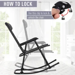 Outsunny Rocking Chair Folding - Grey -Günstiges Grün Ecke Geschäft JFx88c17f68a05c75 jpg