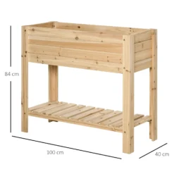 Outsunny Wooden Raised Plant Stand 100 X 40 X 84cm -Günstiges Grün Ecke Geschäft KTDbb217dc5e731f2 9f92321a 38d8 4847 9716 4b249f47e106