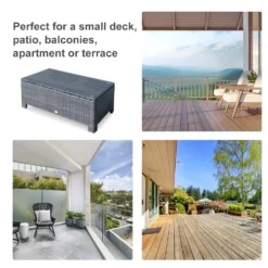 Outsunny Rattan Coffee Table - Brown -Günstiges Grün Ecke Geschäft Kkd75617eecc2a710