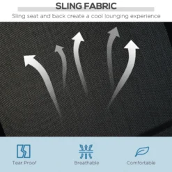 Outsunny-3 Seater Steel Swing Bench - Black -Günstiges Grün Ecke Geschäft Kmp88c1859f731259 jpg