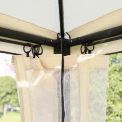 Outsunny Gazebo Swing Chair Bed - Beige -Günstiges Grün Ecke Geschäft LSR0151859ab64984 JPG