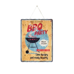 La Hacienda Wall Art - Corrugated Bbq Party Metal Sign