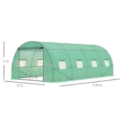 Outsunny Greenhouse Tunnel 6 X 3 M - Green -Günstiges Grün Ecke Geschäft Lnta1217f0653fc54 jpg