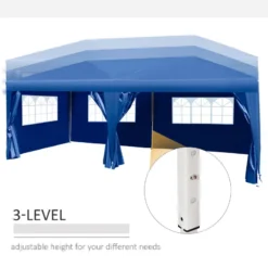 Outsunny 3 X 6m Garden Pop Up Gazebo Height Adjustable Marquee Party Tent Wedding Water Resistant Awning Canopy With Free Storage Bag Blue 671 Global Ratings -Günstiges Grün Ecke Geschäft MI175618682ad514e jpg
