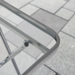 Silver & Stone Folding Side Table With Glass Top 40cm X 40cm X 46cm -Günstiges Grün Ecke Geschäft MicrosoftTeams image 412