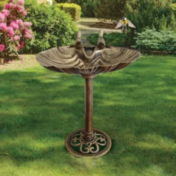 Silver & Stone Outdoor Bird Bath Clam Style 80cm - Bronze Effect -Günstiges Grün Ecke Geschäft MicrosoftTeams image 662