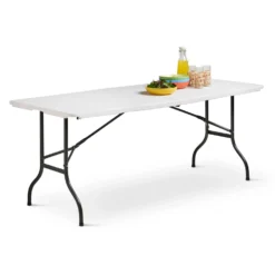 Silver & Stone Folding Camping Trestle Table 6ft 180 X 75 X 73cm - White -Günstiges Grün Ecke Geschäft MicrosoftTeams image 684