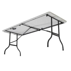 Silver & Stone Folding Camping Trestle Table 6ft 180 X 75 X 73cm - White -Günstiges Grün Ecke Geschäft MicrosoftTeams image 691
