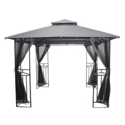 Silver & Stone Outdoor Winchester Premium Gazebo 3m X 3m - Grey -Günstiges Grün Ecke Geschäft MicrosoftTeams image 738