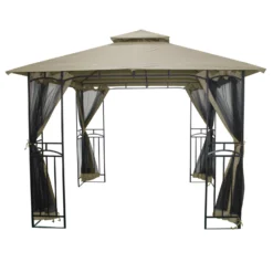 Silver & Stone Outdoor Winchester Premium Gazebo 3m X 3m - Beige -Günstiges Grün Ecke Geschäft MicrosoftTeams image 795