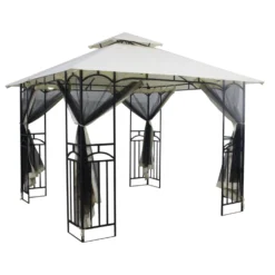 Silver & Stone Outdoor Winchester Premium Gazebo 3m X 3m - Beige