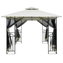 Silver & Stone Outdoor Winchester Premium Gazebo 3m X 3m - Beige -Günstiges Grün Ecke Geschäft MicrosoftTeams image 832