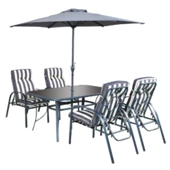 Silver & Stone Windsor Outdoor 11 Piece Furniture Set - Grey -Günstiges Grün Ecke Geschäft MicrosoftTeams image 834