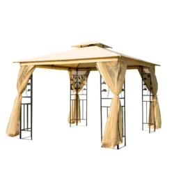 Outsunny Netting Gazebo - 4 Piece Sidewalls