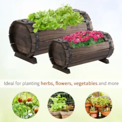 Outsunny 2PCs Wooden Flower Plant Pot -Günstiges Grün Ecke Geschäft NF4b1017ee2cf0709 e2e57225 d73b 4e61 bc14 d2c4c2ba5aac