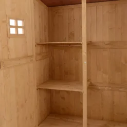 Outsunny Wooden Tool Shed - Natural -Günstiges Grün Ecke Geschäft NTm3d6182a12c67e8 jpg