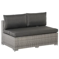 Outsunny Rattan Sofa Set 2.7m - Grey -Günstiges Grün Ecke Geschäft Nked5a180cf8270cd jpg