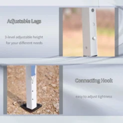 Outsunny Pop Up Gazebo 6m X 3m - Blue -Günstiges Grün Ecke Geschäft OA588c185862ffaba jpg