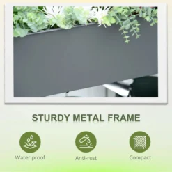 Outsunny Raised Garden Bed With Wheels And Bottom Shelf Outdoor 104 X 39 X 80cm -Günstiges Grün Ecke Geschäft OaZb101859f860093 jpg